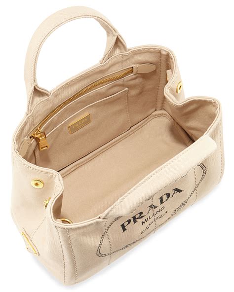 prada women's soft tote|Prada canvas tote large.